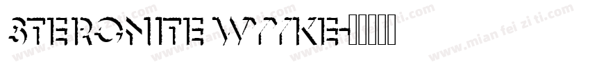 Steronite WyYKE字体转换